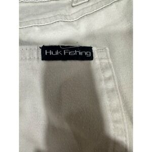 huk fishing khaki‎ chino pants 36x30 LOT OF 2